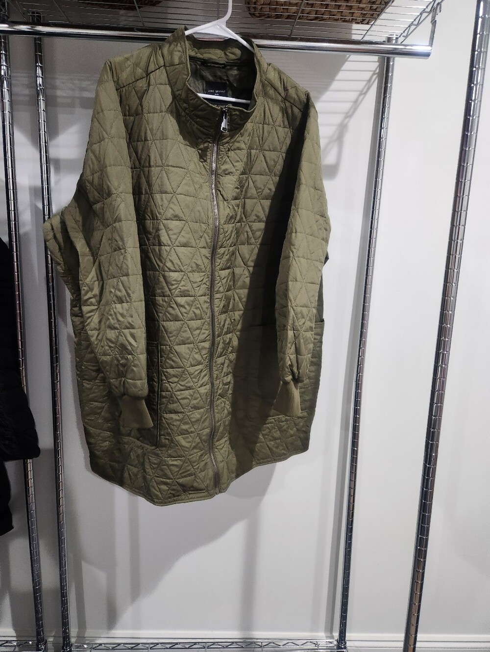 Quilted Olive Green Women's Jacket